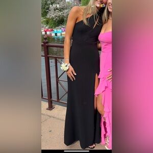 Sophisticated One-Shoulder Column Maxi Dress